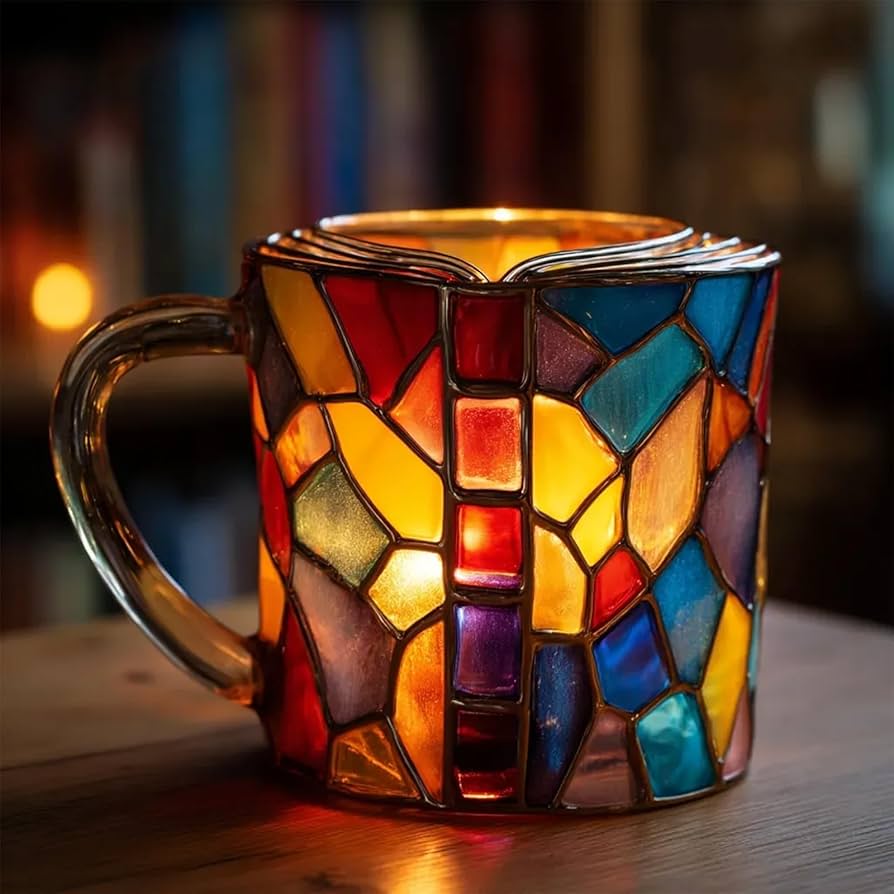 Handcrafted Aurora Book Mug
